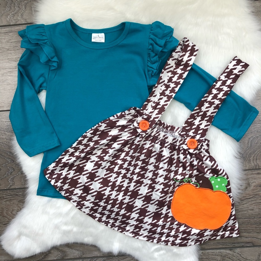 Girl Boutique Pumpkin Jumper Set - Picture 2 of 3